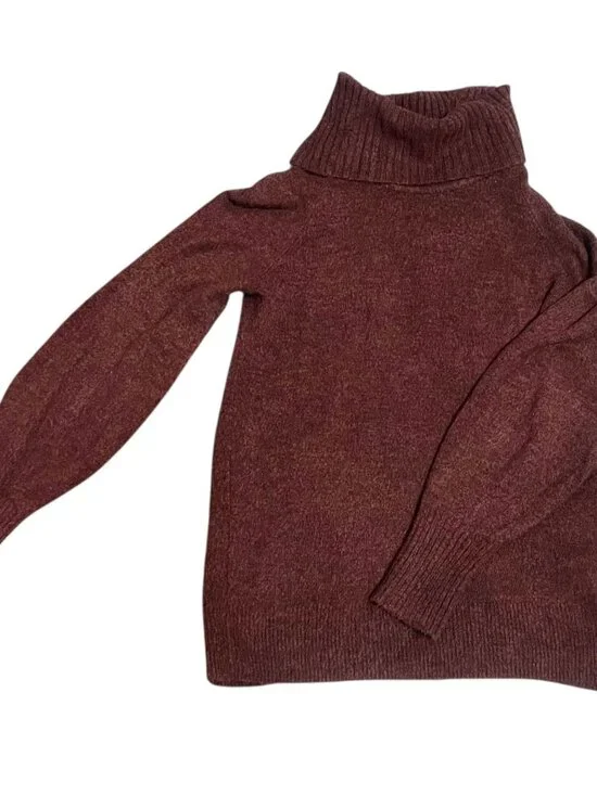 Banana Republic Sweater Womens Size S Purple Red Heathered Turtleneck - Picture 1 of 3